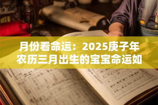 月份看命运：2025庚子年农历三月出生的宝宝命运如何