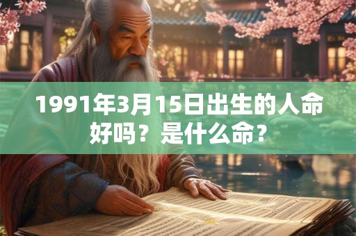 1991年3月15日出生的人命好吗？是什么命？