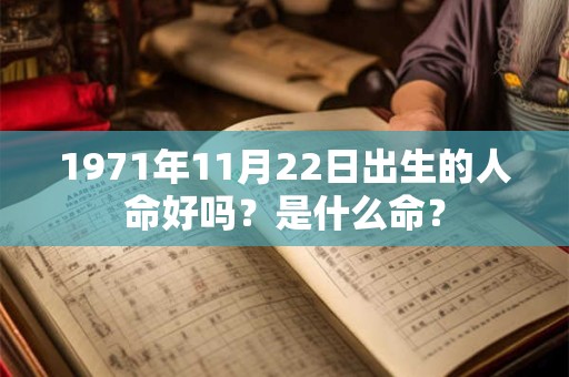 1971年11月22日出生的人命好吗？是什么命？