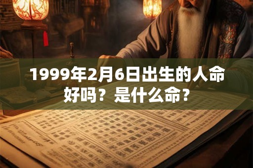 1999年2月6日出生的人命好吗？是什么命？