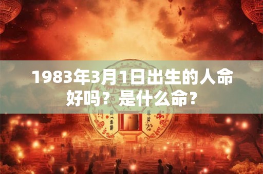 1983年3月1日出生的人命好吗？是什么命？