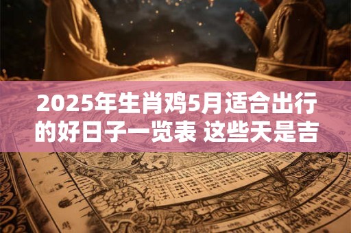2025年生肖鸡5月适合出行的好日子一览表 这些天是吉日