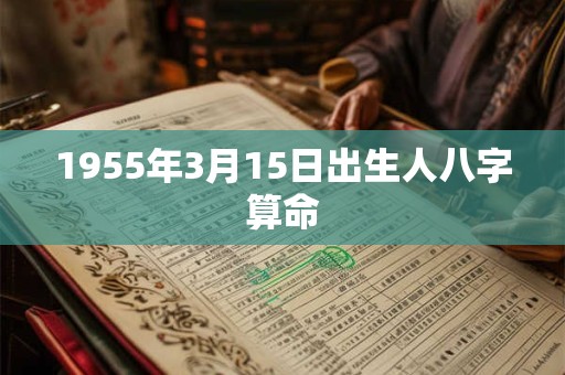 1955年3月15日出生人八字算命 1955年3月15日出生人八字算命
