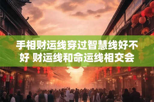 手相财运线穿过智慧线好不好 财运线和命运线相交会怎样
