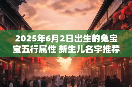 2025年6月2日出生的兔宝宝五行属性 新生儿名字推荐