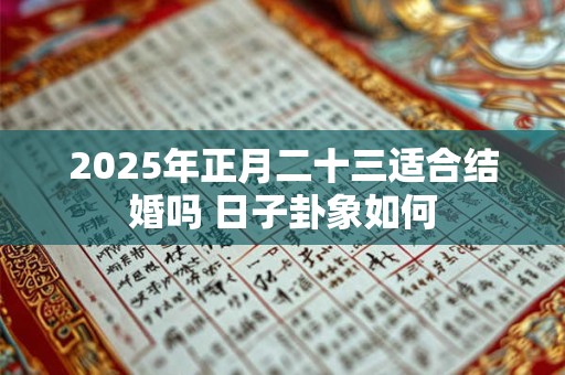 2025年正月二十三适合结婚吗 日子卦象如何
