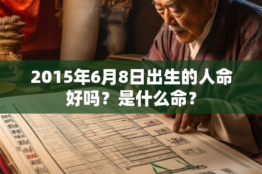 2015年6月8日出生的人命好吗？是什么命？
