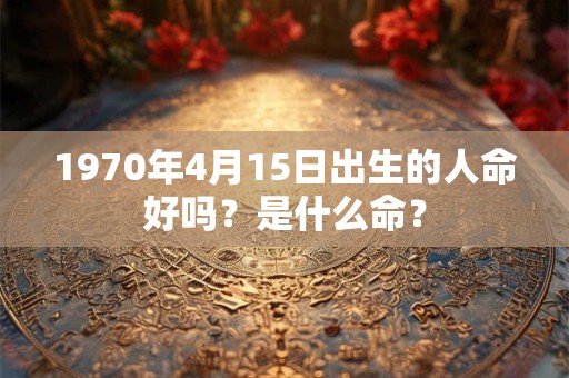 1970年4月15日出生的人命好吗？是什么命？