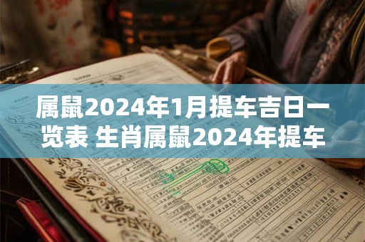属鼠2024年1月提车吉日一览表 生肖属鼠2024年提车最佳日期
