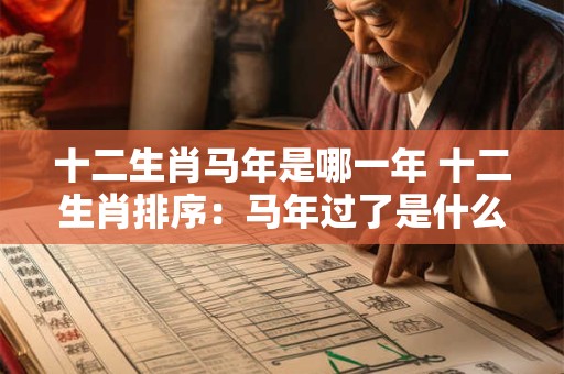 十二生肖马年是哪一年 十二生肖排序：马年过了是什么年？