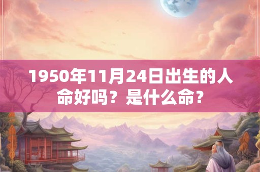 1950年11月24日出生的人命好吗？是什么命？