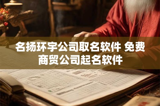 名扬环宇公司取名软件 免费商贸公司起名软件