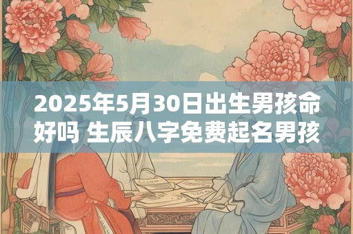 2025年5月30日出生男孩命好吗 生辰八字免费起名男孩