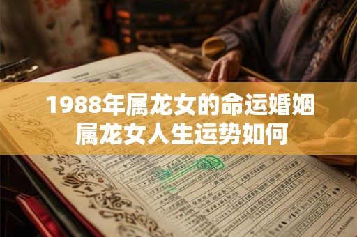 1988年属龙女的命运婚姻 属龙女人生运势如何