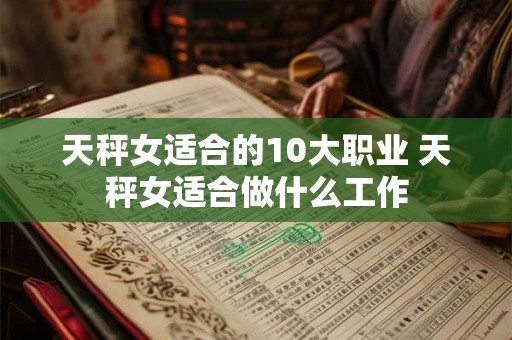 天秤女适合的10大职业 天秤女适合做什么工作