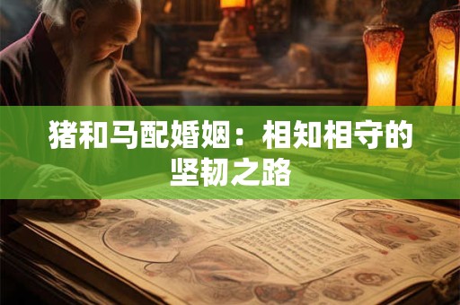 猪和马配婚姻：相知相守的坚韧之路