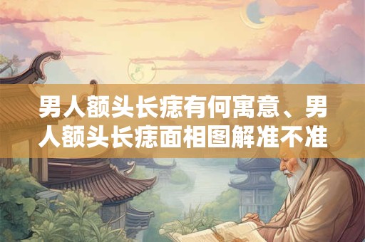 男人额头长痣有何寓意、男人额头长痣面相图解准不准