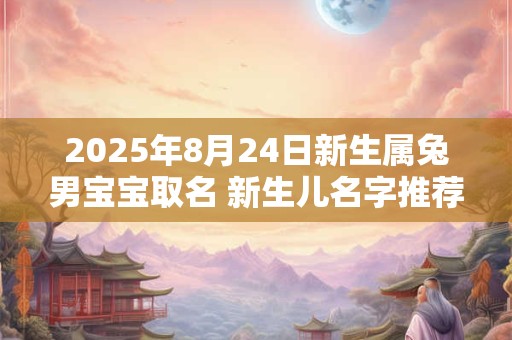 2025年8月24日新生属兔男宝宝取名 新生儿名字推荐