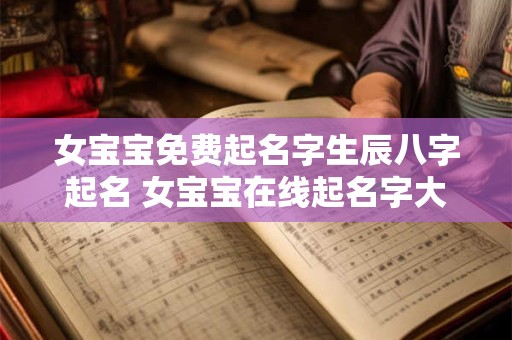 女宝宝免费起名字生辰八字起名 女宝宝在线起名字大全