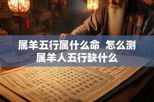 属羊五行属什么命  怎么测属羊人五行缺什么