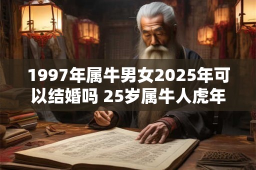 1997年属牛男女2025年可以结婚吗 25岁属牛人虎年结婚要注意什么