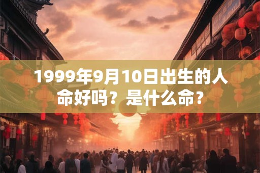 1999年9月10日出生的人命好吗？是什么命？