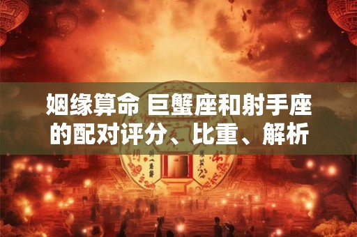 姻缘算命 巨蟹座和射手座的配对评分、比重、解析