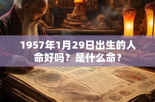 1957年1月29日出生的人命好吗？是什么命？