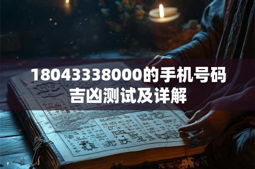 18043338000的手机号码吉凶测试及详解