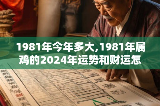 1981年今年多大,1981年属鸡的2024年运势和财运怎么样