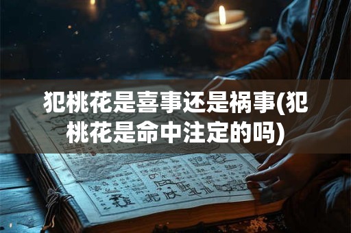 犯桃花是喜事还是祸事(犯桃花是命中注定的吗)