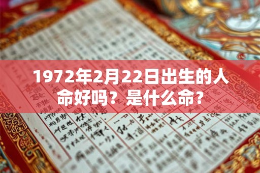 1972年2月22日出生的人命好吗？是什么命？