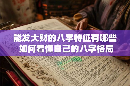 能发大财的八字特征有哪些 如何看懂自己的八字格局