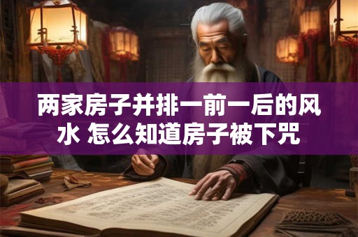 两家房子并排一前一后的风水 怎么知道房子被下咒 两家房子并排一前一后的风水 怎么知道房子被下咒