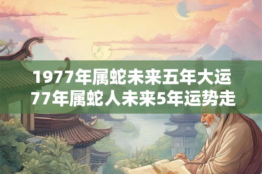 1977年属蛇未来五年大运 77年属蛇人未来5年运势走向