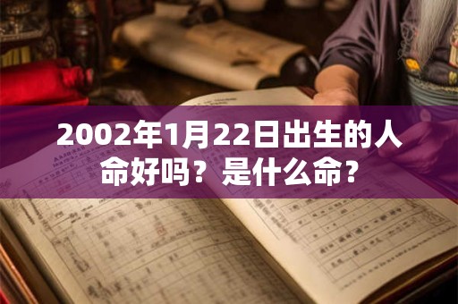 2002年1月22日出生的人命好吗？是什么命？