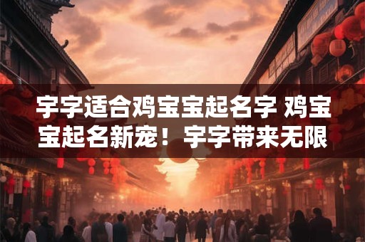 宇字适合鸡宝宝起名字 鸡宝宝起名新宠！宇字带来无限好运！