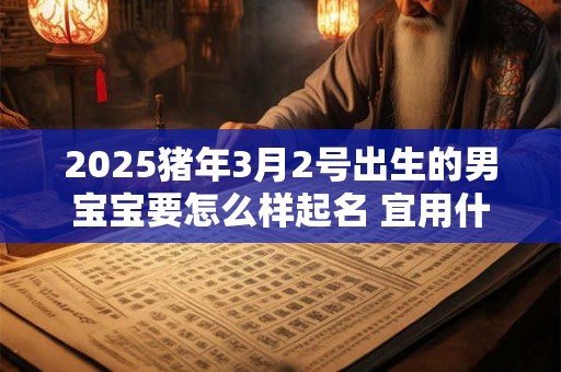 2025猪年3月2号出生的男宝宝要怎么样起名 宜用什么字