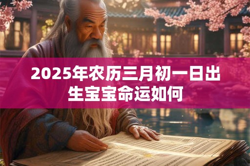 2025年农历三月初一日出生宝宝命运如何 2025年农历三月初一日出生宝宝命运如何