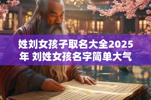 姓刘女孩子取名大全2025年 刘姓女孩名字简单大气