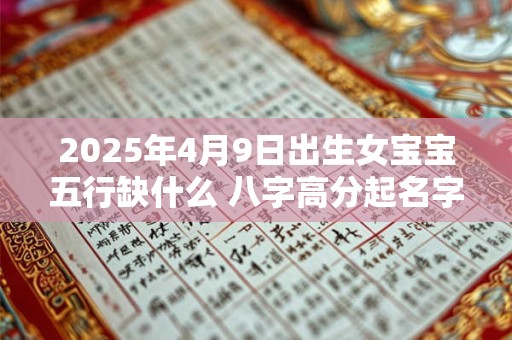 2025年4月9日出生女宝宝五行缺什么 八字高分起名字