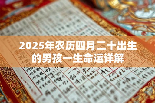 2025年农历四月二十出生的男孩一生命运详解 2025年农历四月二十出生的男孩一生命运详解