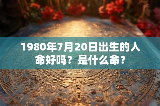 1980年7月20日出生的人命好吗？是什么命？