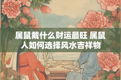 属鼠戴什么财运最旺 属鼠人如何选择风水吉祥物
