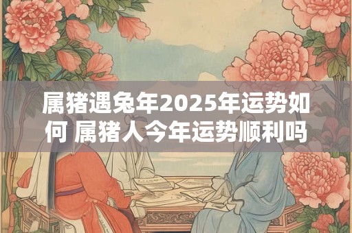 属猪遇兔年2025年运势如何 属猪人今年运势顺利吗