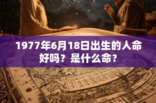 1977年6月18日出生的人命好吗？是什么命？