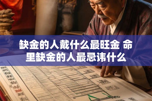缺金的人戴什么最旺金 命里缺金的人最忌讳什么