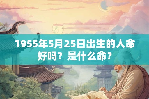 1955年5月25日出生的人命好吗？是什么命？