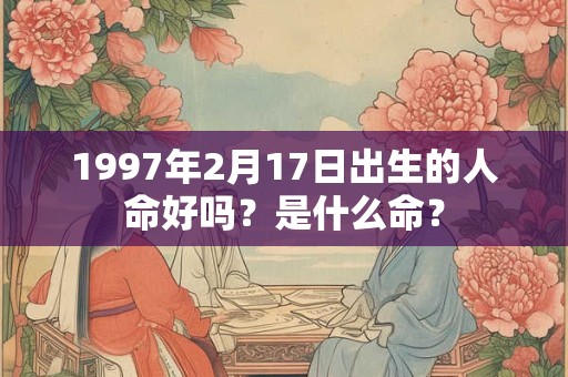 1997年2月17日出生的人命好吗？是什么命？