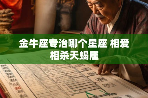 金牛座专治哪个星座 相爱相杀天蝎座